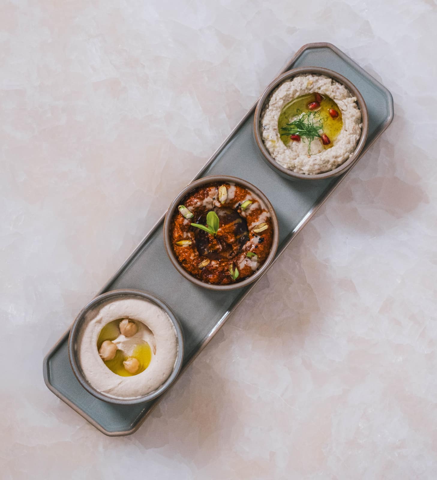 Dip Platter (Hummus, Mutabbal & Muhammara)