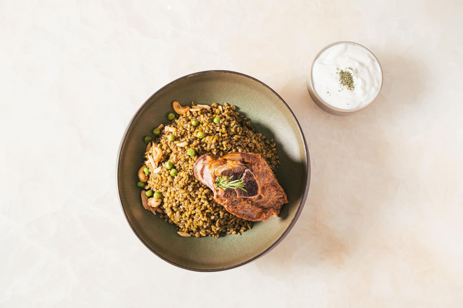 Meat freekeh