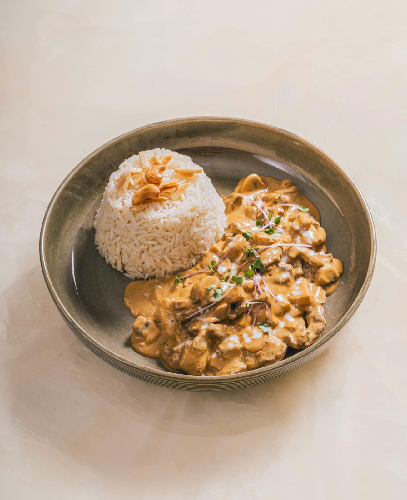 Beef Slices with Mushrooms in Special Sauce