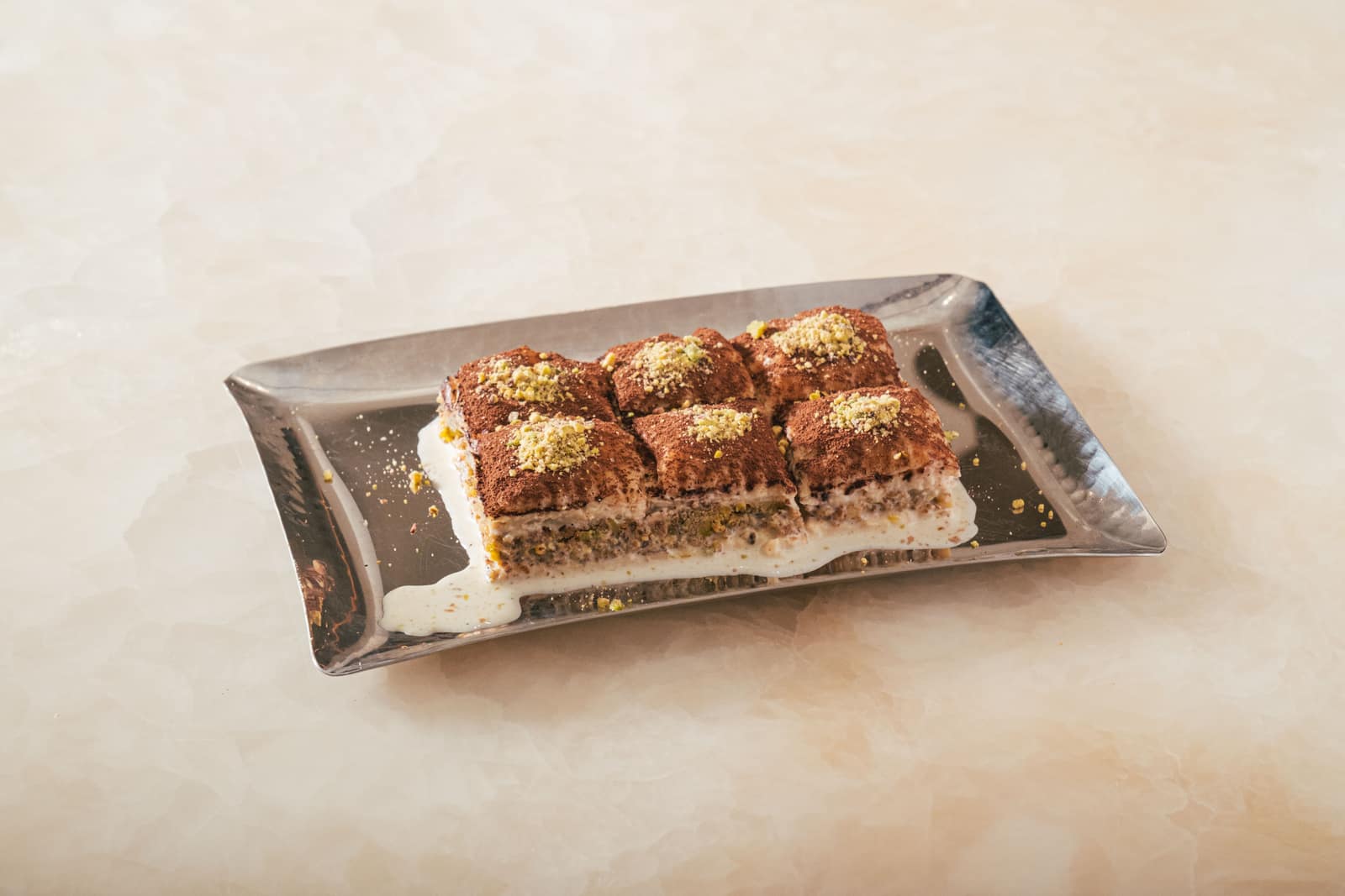 Baklava with milk